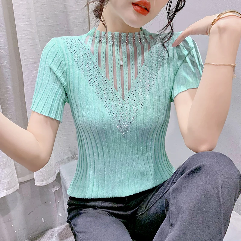 Трикотажная футболка с короткими рукавами для тяжелой промышленности женская