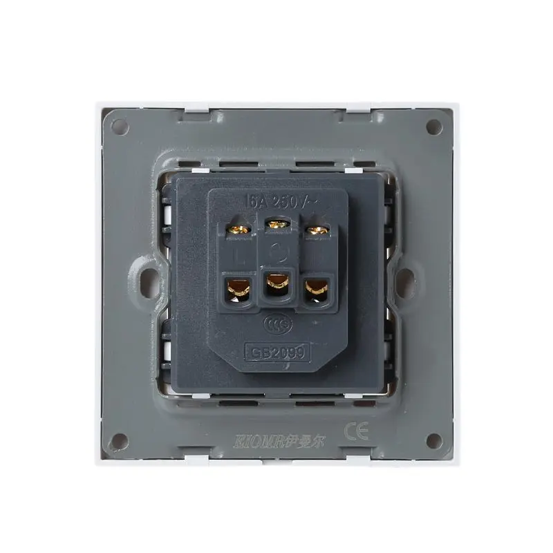 Настенная розетка 86 типа 16А с панелью ПК 3 отверстиями белой для воздуха Кондити