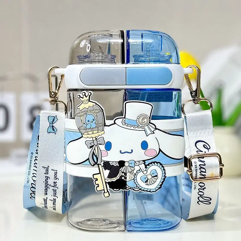 Хит продаж двойная чашка для напитков SanrioHellokitty из соломы мультяшная милая