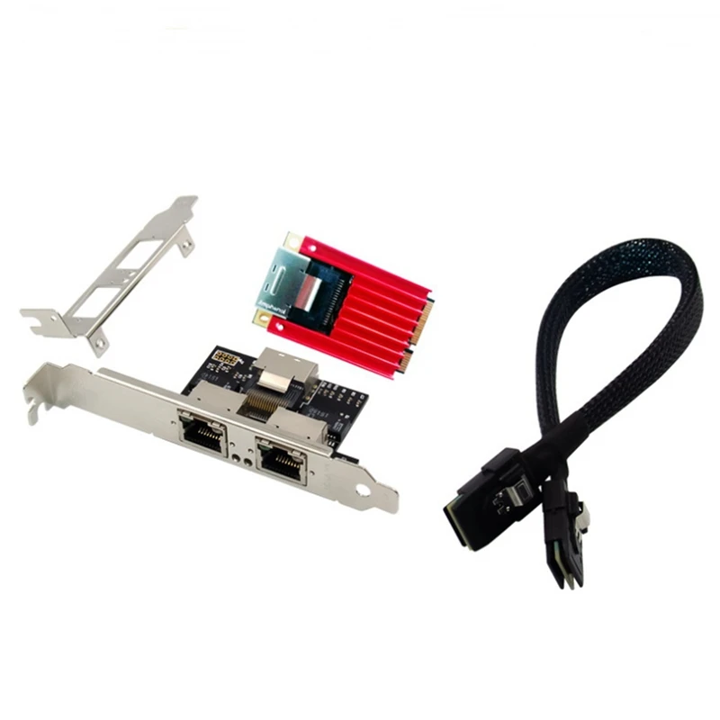 

Сетевая мини-карта PCIE Gigabit Ethernet, PCIe, два порта 1000M, RJ45 LAN, чипсет I350 для промышленного сервера