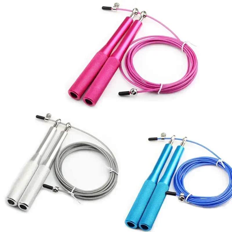 

Women Wire Rope Fitness Men Steel Gym Rope Speed Jump Crossfit Workout Training Adjustable Skipping Kids Equipment Bearing