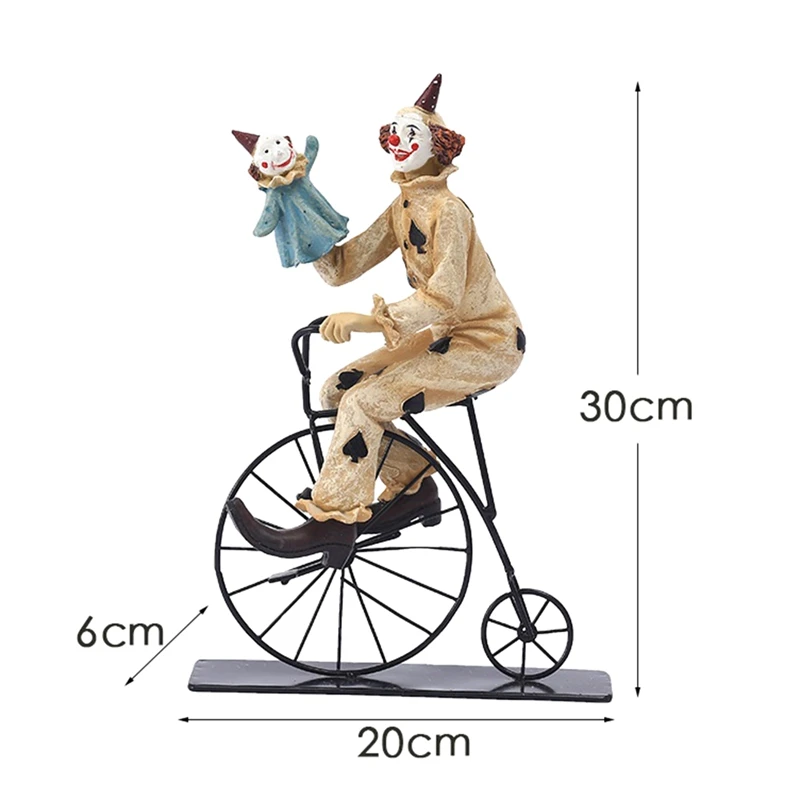 Креативные цирковые статуи клоунов украшения домашний декор скульптура из смолы