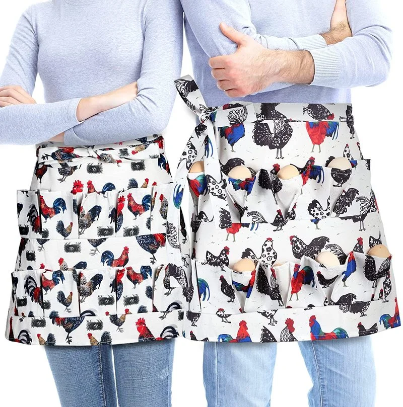 

1 шт., кухонный фартук для сбора яиц, с карманами