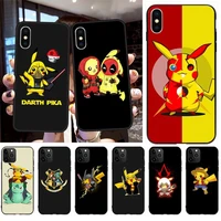 funny transform pikachu phone case for iphone 13 12 11 pro max mini xs max 8 7 plus x se 2020 xr cover