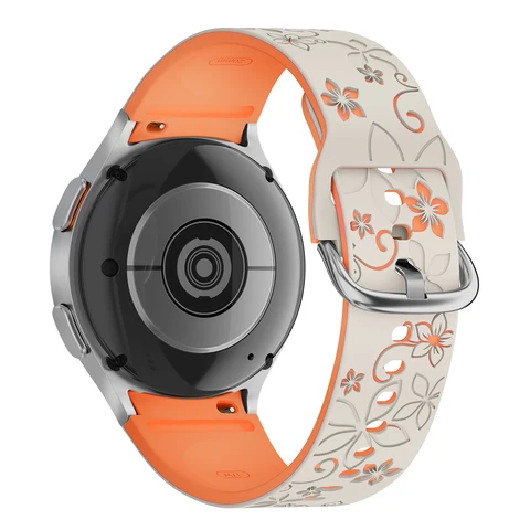 Силиконовый ремешок CRESTED для Samsung Galaxy Watch 7 FE/6 4 Classic/5 Pro 45