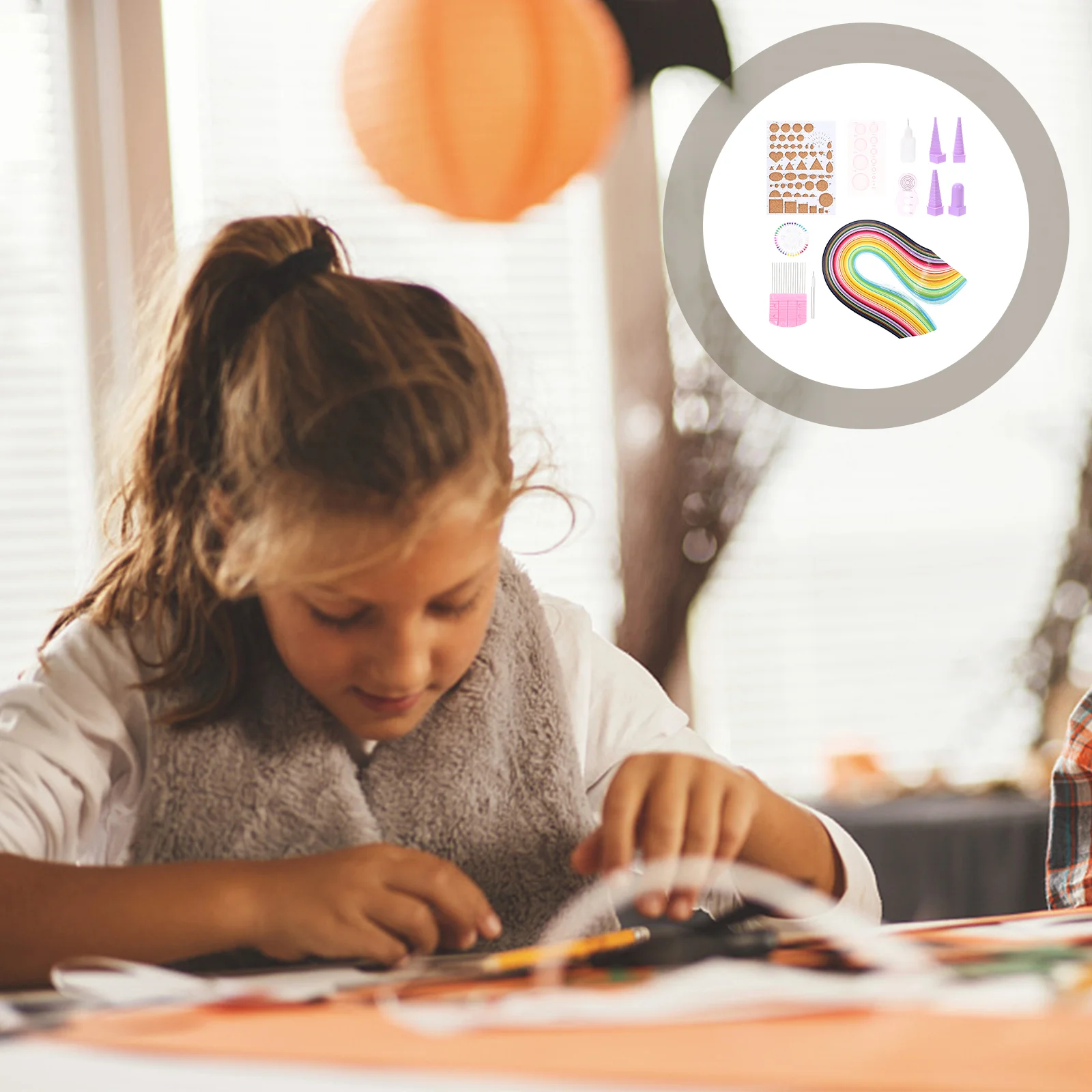 

Quilling Paper Set Tools Tool Kit Starter Kits Strips Cardmaking Craft Colorful Husking Board Diy Curling Beginners Supplies