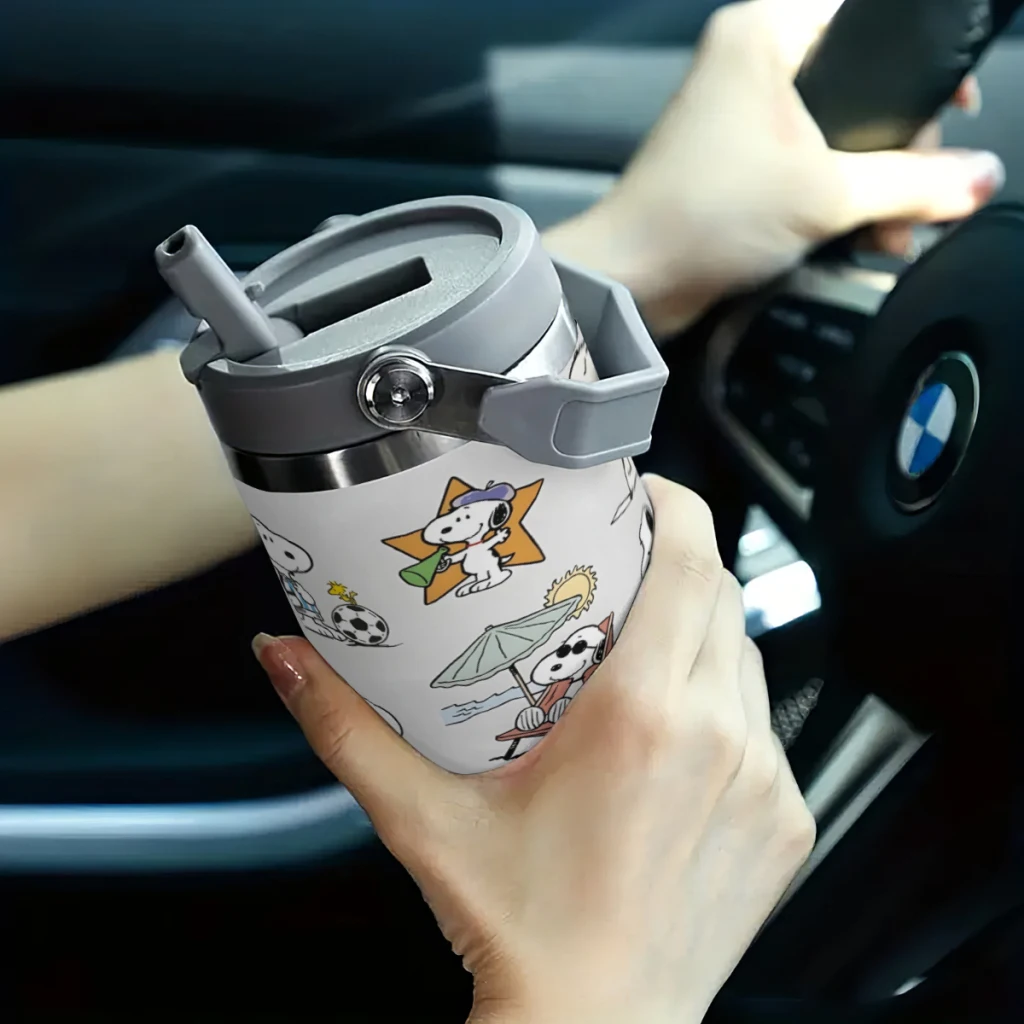 Портативная автомобильная чашка Snoopy из нержавеющей стали 304 стакан для воды 30
