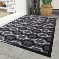 entrance doormats modern simple geometric patterns polyester carpet mud dusting wear resistant rug pvc non slip machine wash mat