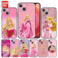 belle disney princess aurora case for iphone 13 12 11 pro max se 2020 11pro 12pro 13pro mini silicone bag soft phone black cover