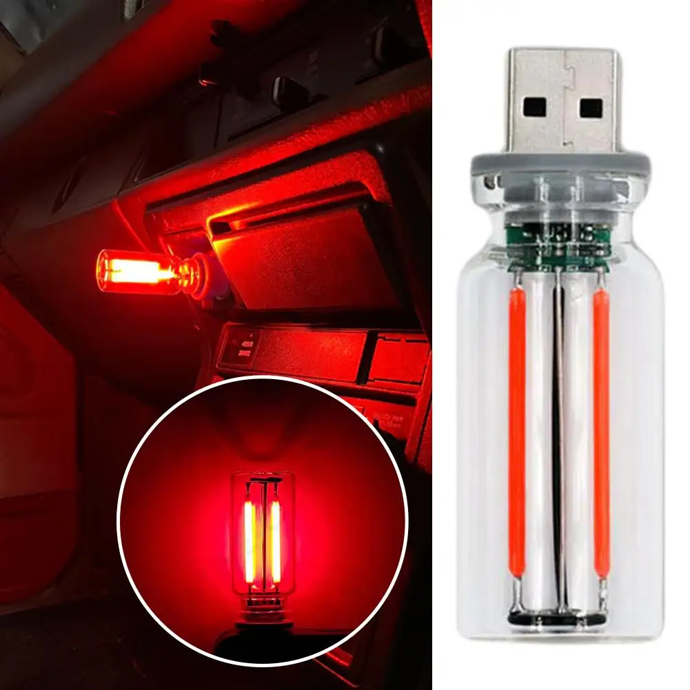 5 В ночник светодиодная лампа накаливания портативное освещение Plug Play USB