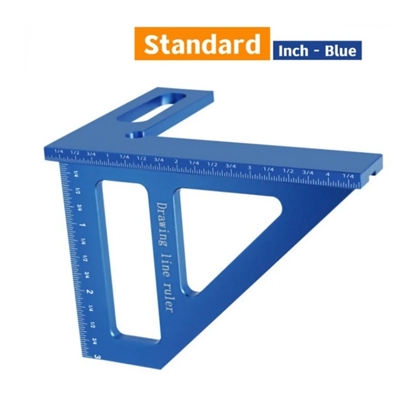Плотник квадратный алюминиевый угловой треугольник линейка прецизионное