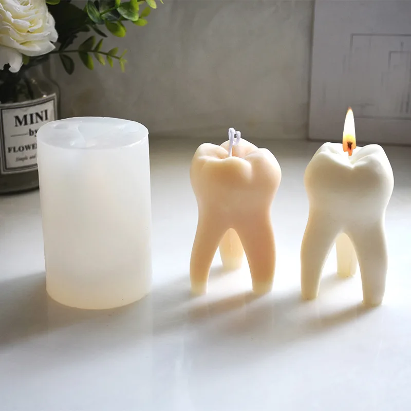 

DIY 3D Stereo Teeth Candle Silicone Mold