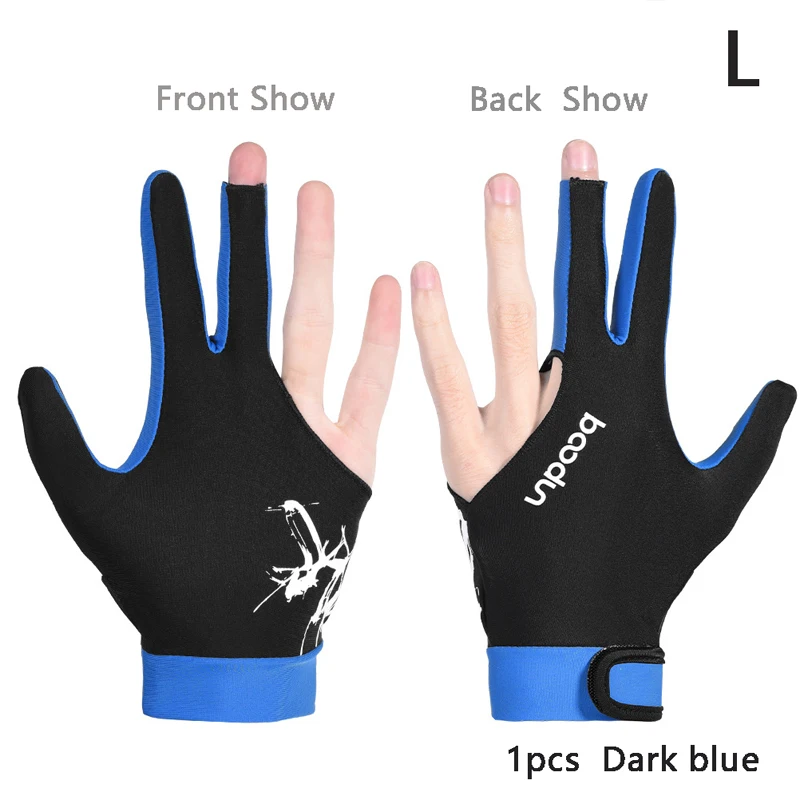 

1PC Three Fingered Billiard Gloves Pool Snooker Glove for Men Women Fits Both Left and Right Hand Billiard Accessories
