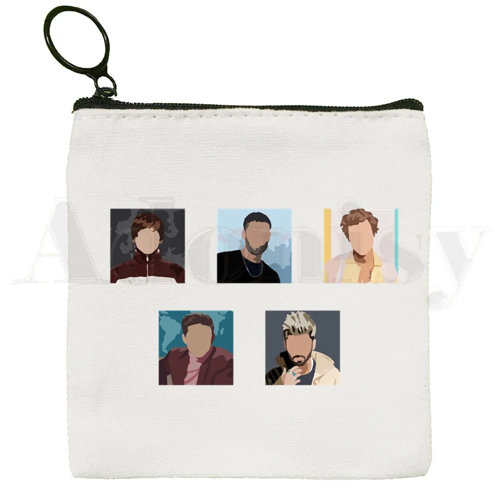 Zayn Malik Nobody Is Listening Harajuku Graphic Coin Purse Illustration Key Case Simple Small Cloth Bag New Creative Coin Purse