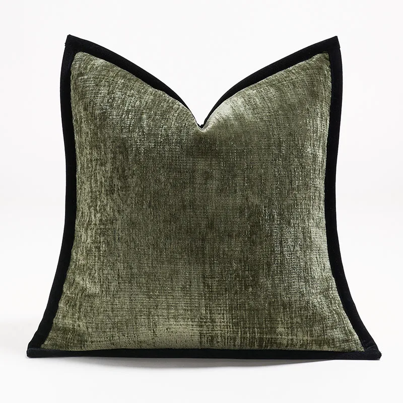 

Простые цветные подушки, толстый чехол из синели, современная мода, оранжевый, зеленый, декоративная наволочка для дивана, стула, украшение дома