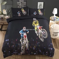 3d lifelike motorcycle comforter bedding set high quality duvet cover queen king size bed linen for adults
