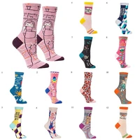 creative women cotton socks colorful cartoon cotton socks personalized creative fashion socks breathable comfortable cute soft