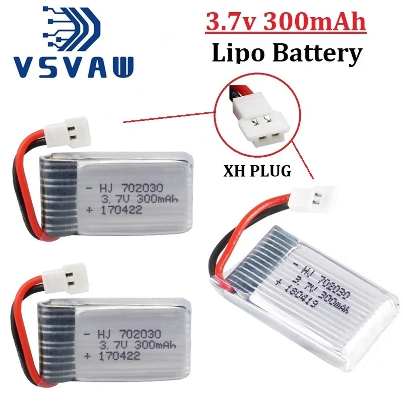 

Литий-полимерная аккумуляторная батарея 3,7 300 В 702030 мАч для Udi U816 U830 F180 E55 FQ777 FQ17W Hubsan H107 Syma X11C FY530