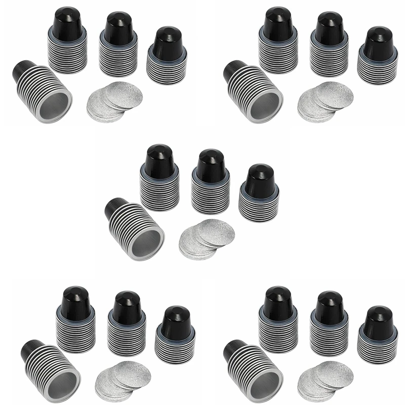 

250Sets Refillable Coffee Capsules Cup Disposable Coffee Capsules Packaging Cafe Supplies For Nespresso Black