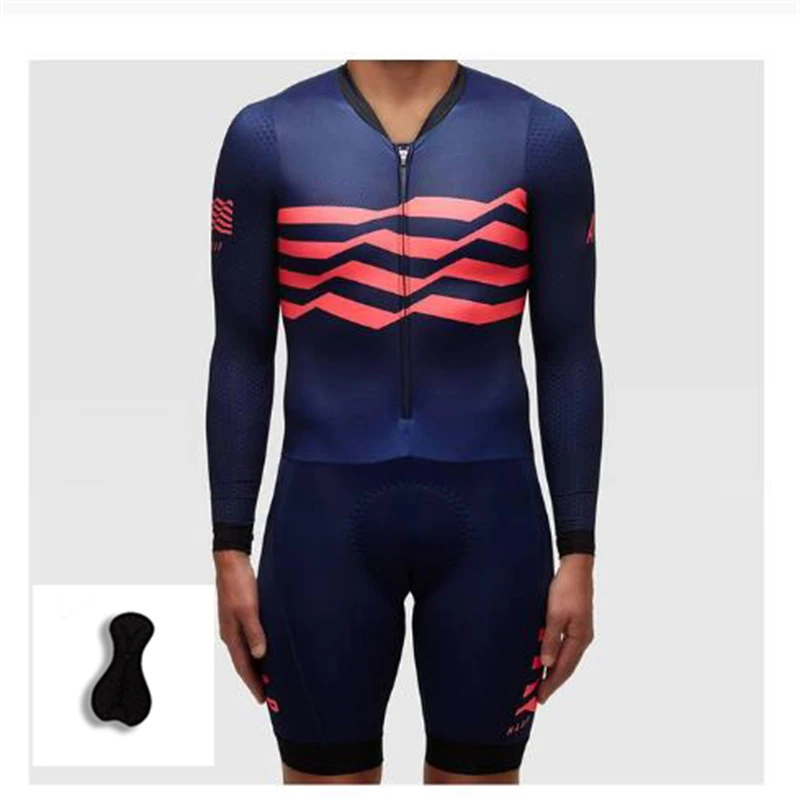 

2022 Men's Custom Long sleeve shorts Cycling Jumpsuit with Silicone Pad Bicycle Wear Skinsuit Set 2022 Pro Team Triathlon Suit