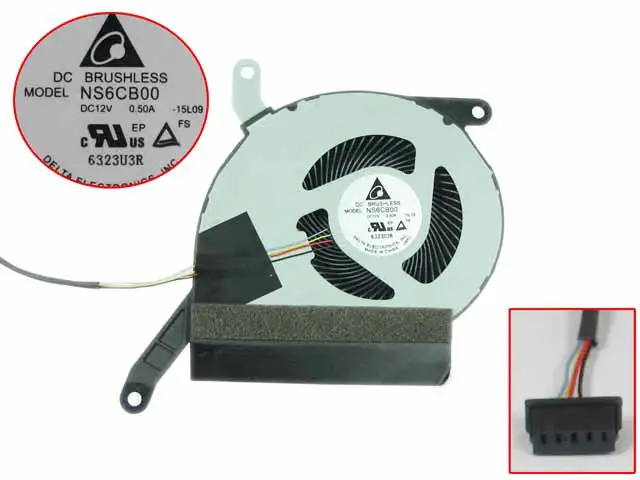 

Delta Electronics NS6CB00 15J01 DC 12V 0.5A Server Laptop Cooling Fan