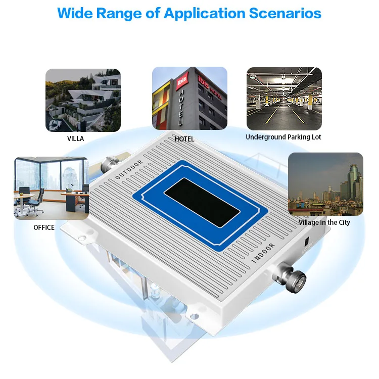 Najtaniej 2G 3G 4G LTE Phone Amplifier LCD Display GSM 900 UMTS 1800 Mhz Dual Band Repeater Cellular Mobile Booster +LPDA /Ceiling Antenn