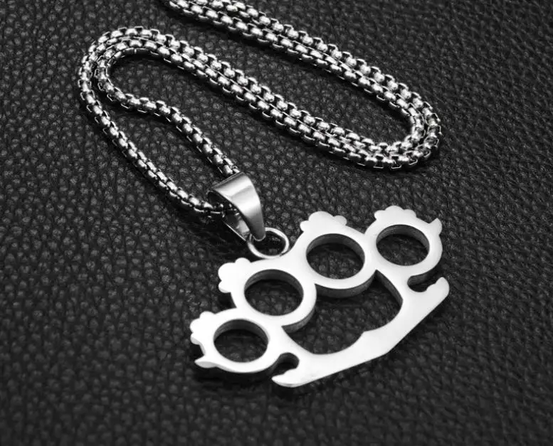 

Creative Symbol Metal Brass Knuckle Duster Outdoor Safety-defend Portable Decorative Pocket EDC Small Tool-014