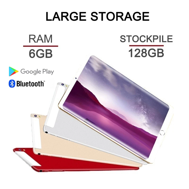 

4G Phone Tablet Upgrade 10 Inch Tablet Pc Dual SIM WIFI Andriod 9.0 6G RAM and 128GB ROM Phone Pad 10.1"