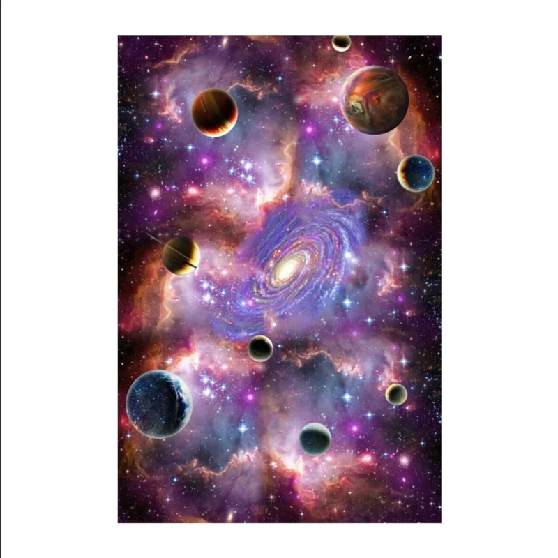 Звездное небо 3D галактика спальня украшения обои планет потолок роспись