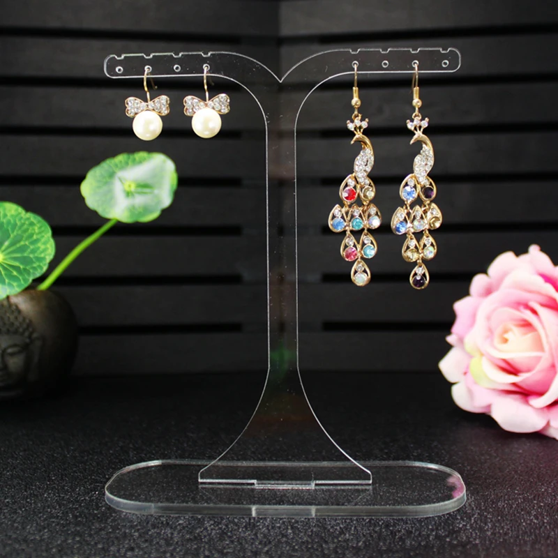 

Акриловый Органайзер для ювелирных изделий, подставка для хранения сережек, витрины, цепочки для ключей, Висячие полки, наборы держателей д...