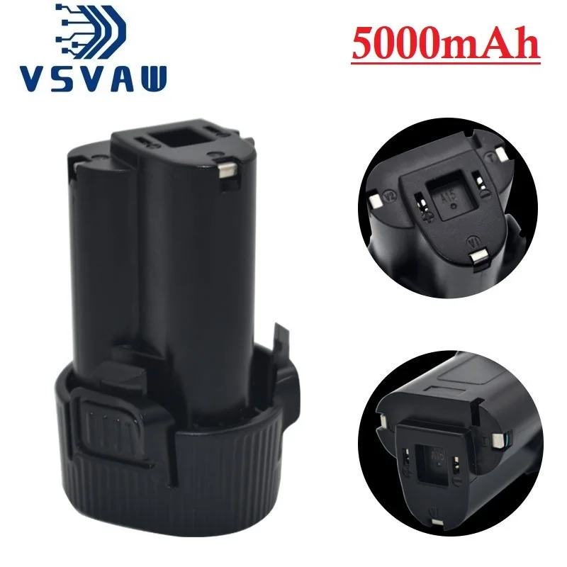 

Литий-ионный аккумулятор VSVAW 10,8 В/12 В макс. 5000 мАч для Makita BL1013 BL1014 194551-4 TD090D TD090DW LCT203W LCT204 194550-6 DF030D