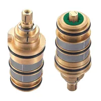 Brass Replacement Thermostatic Cartridge Shower Mixer Valve Bar Repair Kit Bathroom Water Temperature Control Faucet Cartridges