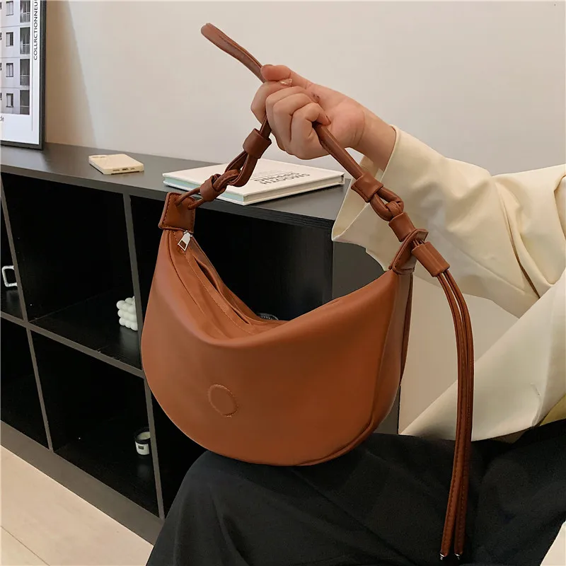 

Hobos Crossbody Bag for Women Designer Shoulder Bags Large Capacity Tote Lady Travel Shopper Bag Female Messenger Purses 2022