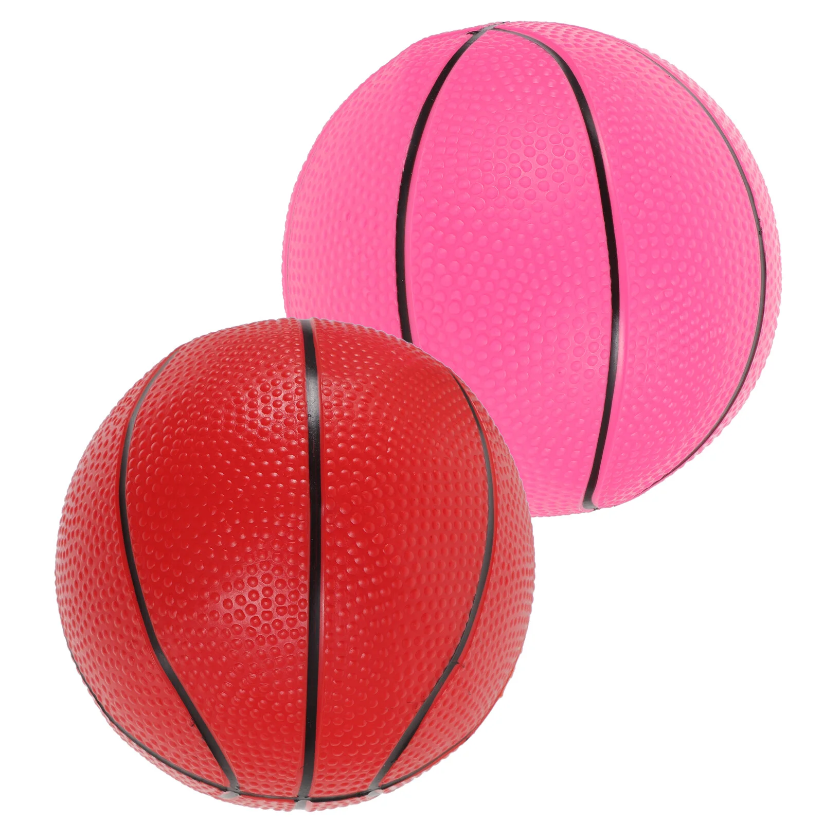 

2 Pcs Small Basketball Toddler Mini Toys Kids Inflatable Toddlers 1-3 Plastic Infant Outdoor Play