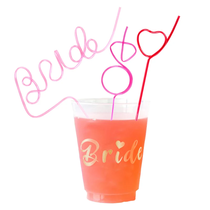 

Wedding Party Straws Hen Bachelorette Party Favors Bride Straw Diamond Ring Straw drink Straw Bride To Be Gift Bridal Shower