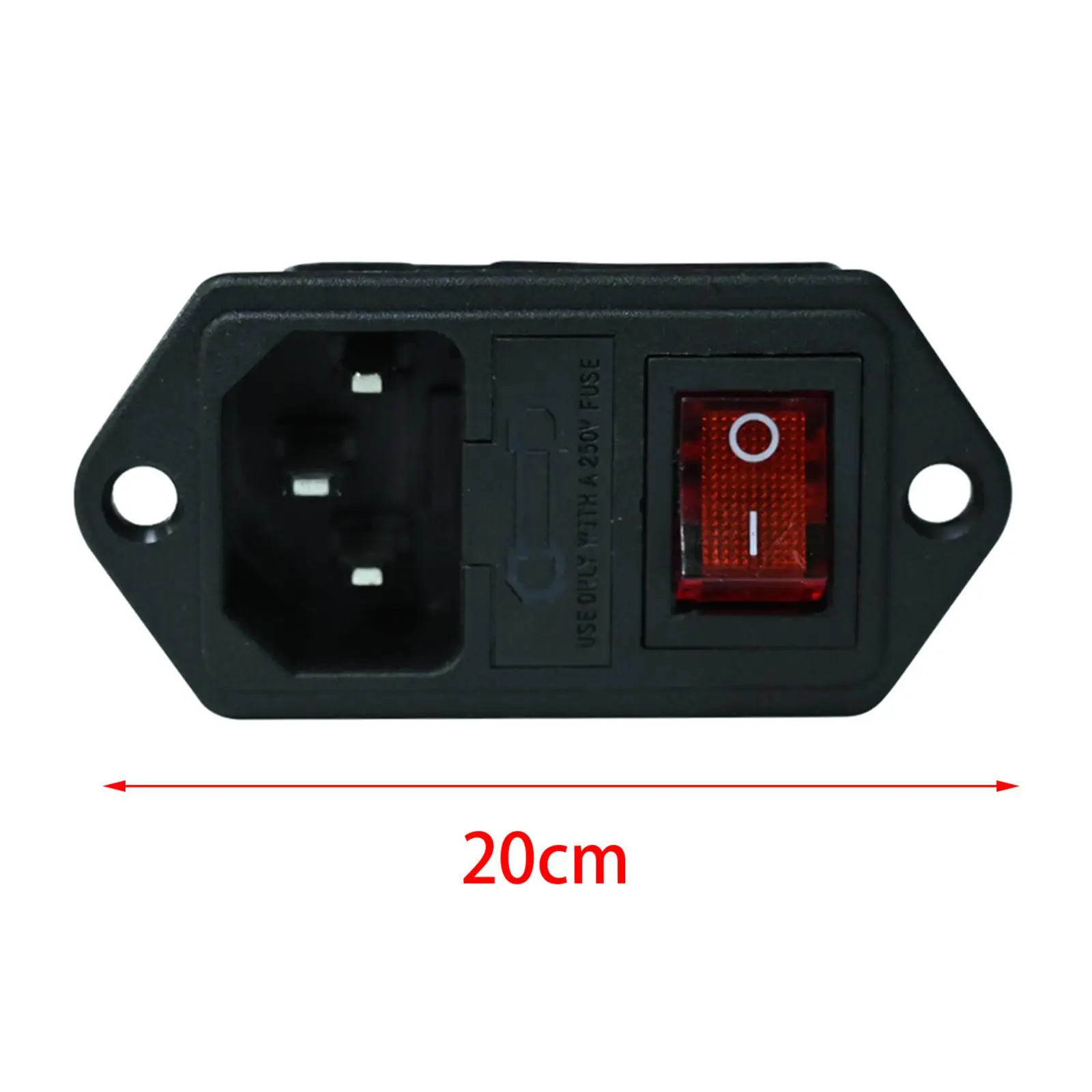 

10A 250V Rocker Switch Power Socket Inlet Module Plug AC Socket Fuse & Swtich 3D Printer Accessories 3D Printer Power Switch