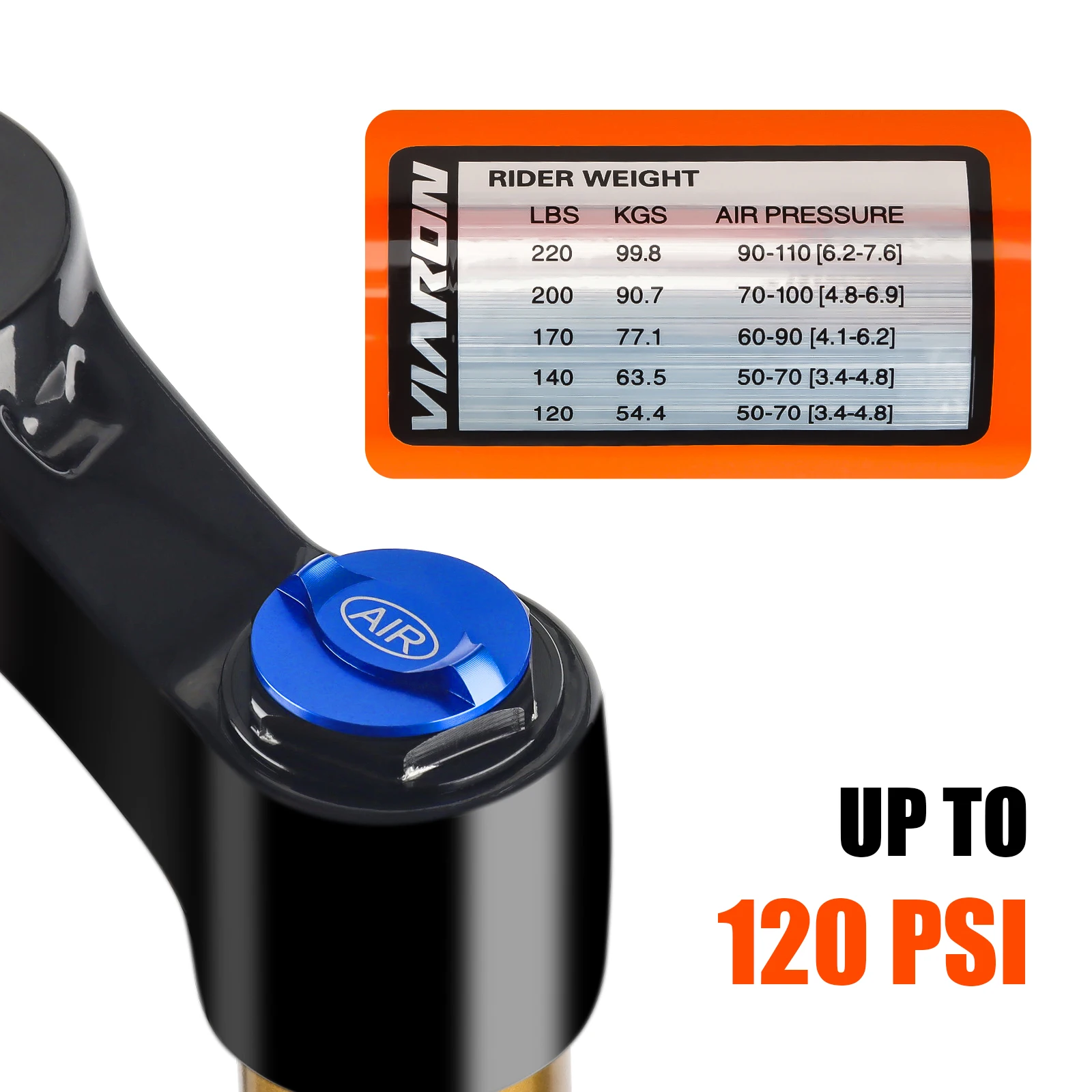 VIARON прямая трубка велосипедная подвеска воздушная вилка 26/27 5/29 дюймов MTB 32 мм 9x100