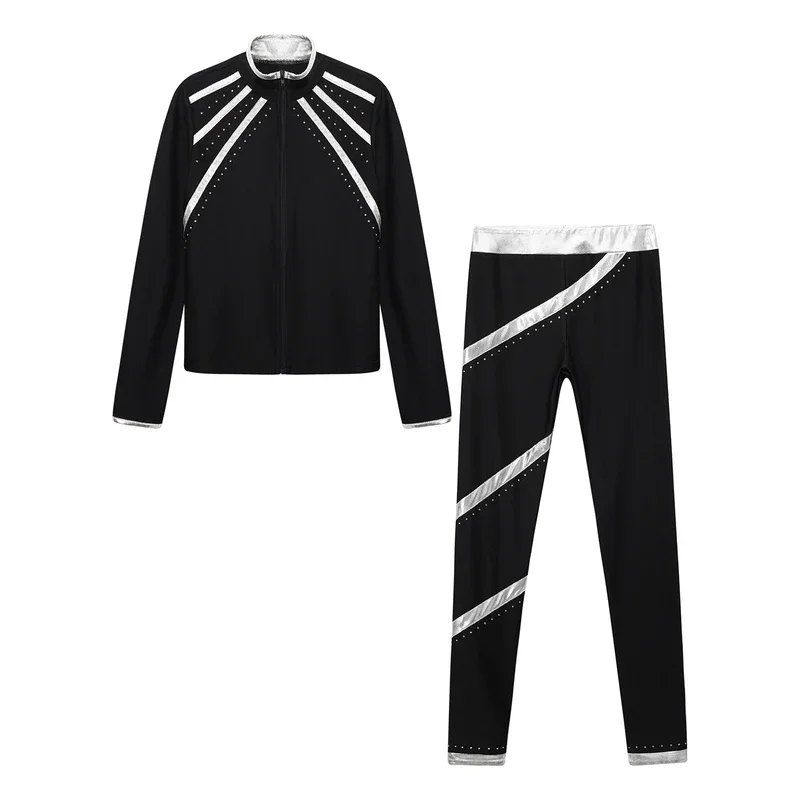 Костюм гимнастический детский с длинными рукавами и брюками