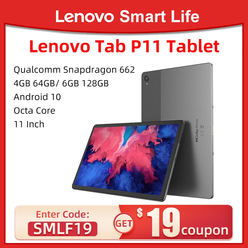 

Global Firmware Lenovo Tab P11 / K11 Snapdragon Octa Core Tablet Android 10 Xiaoxin Pad 11 Inch 2K LCD Screen Wifi