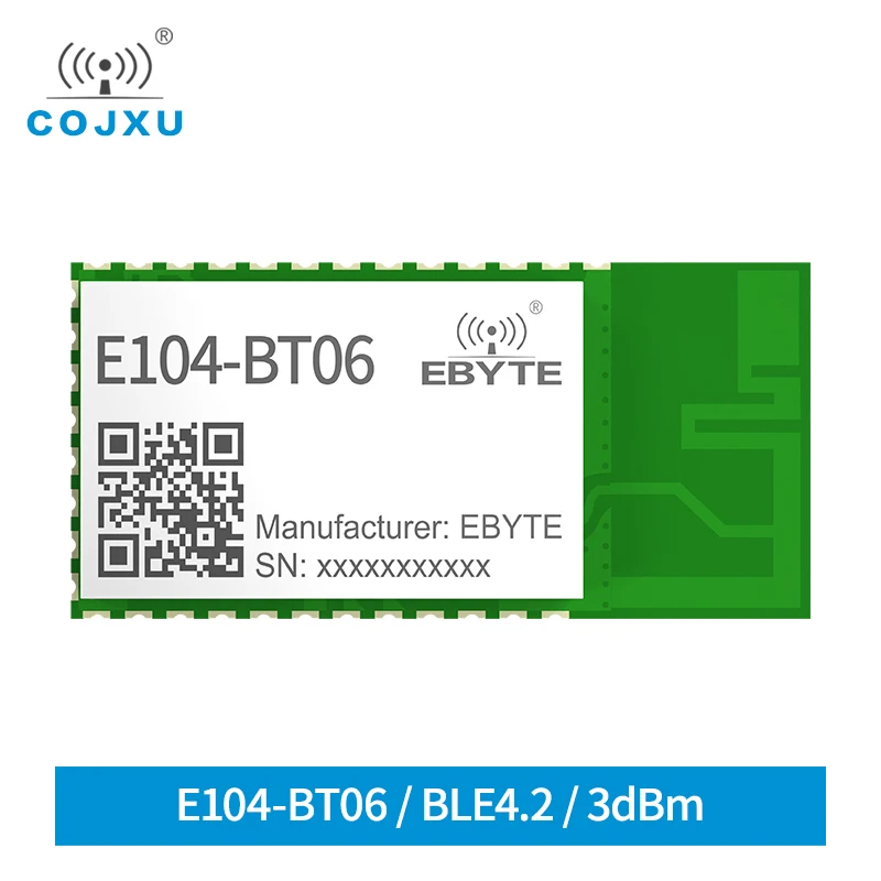 

4 шт., встроенный беспроводной модуль Bluetooth 2400-2483,5 МГц, 3 дБм, диапазон 80 м, 3,3 В, UART, GPIO, BLE модуль