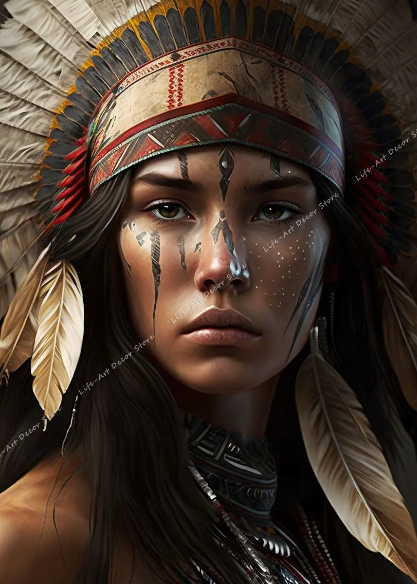 

Картина "Индейская девушка", холст