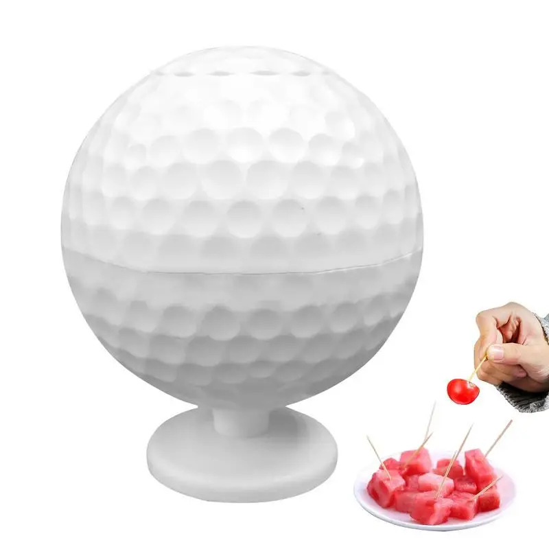 

Automatic Toothpick Box Golf Ball Design Toothpick Dispenser For Home Portable Automatic Toothpicks Holder Travel Toothpick