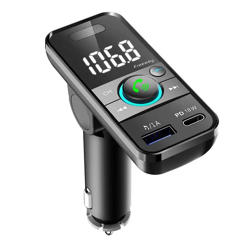 

FM-трансмиттер для автомобиля 3,0, MP3 модулятор, беспроводной аудио-приемник с двумя USB-портами, инструмент для быстрой зарядки