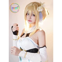 genshin impact lumine costume cosplay suit wig outfit