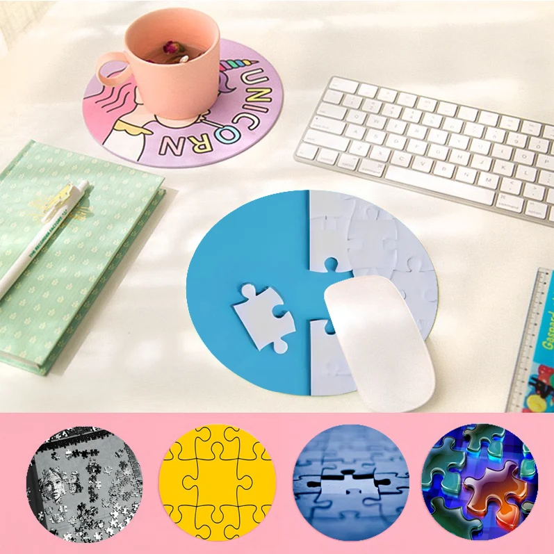 

Puzzle Non-slip Round Big Promotion Table Mat Student Mousepad Computer Keyboard Pad Games Pad For PC Desk Pad