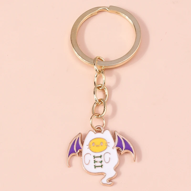 

Cartoon Halloween Wicked Bat Charms Keychain Festival Gifts for Women Men Car Key Handbag Pendants Keyrings DIY Accessories