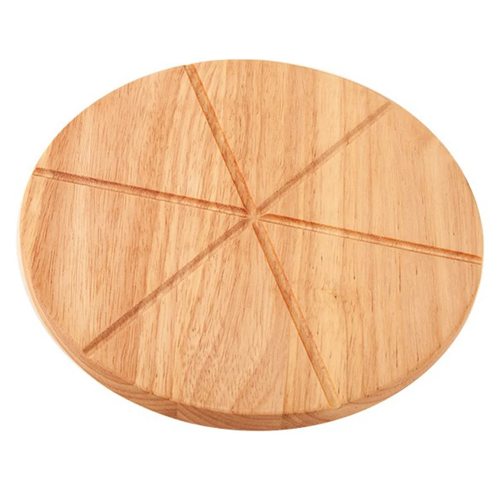 

Pizza Board Tray Wood Round Cutting Wooden Serving Cake Plate Bread Paddle Cheeseplatter Stand Peel Steak Spatula Pan Dinner