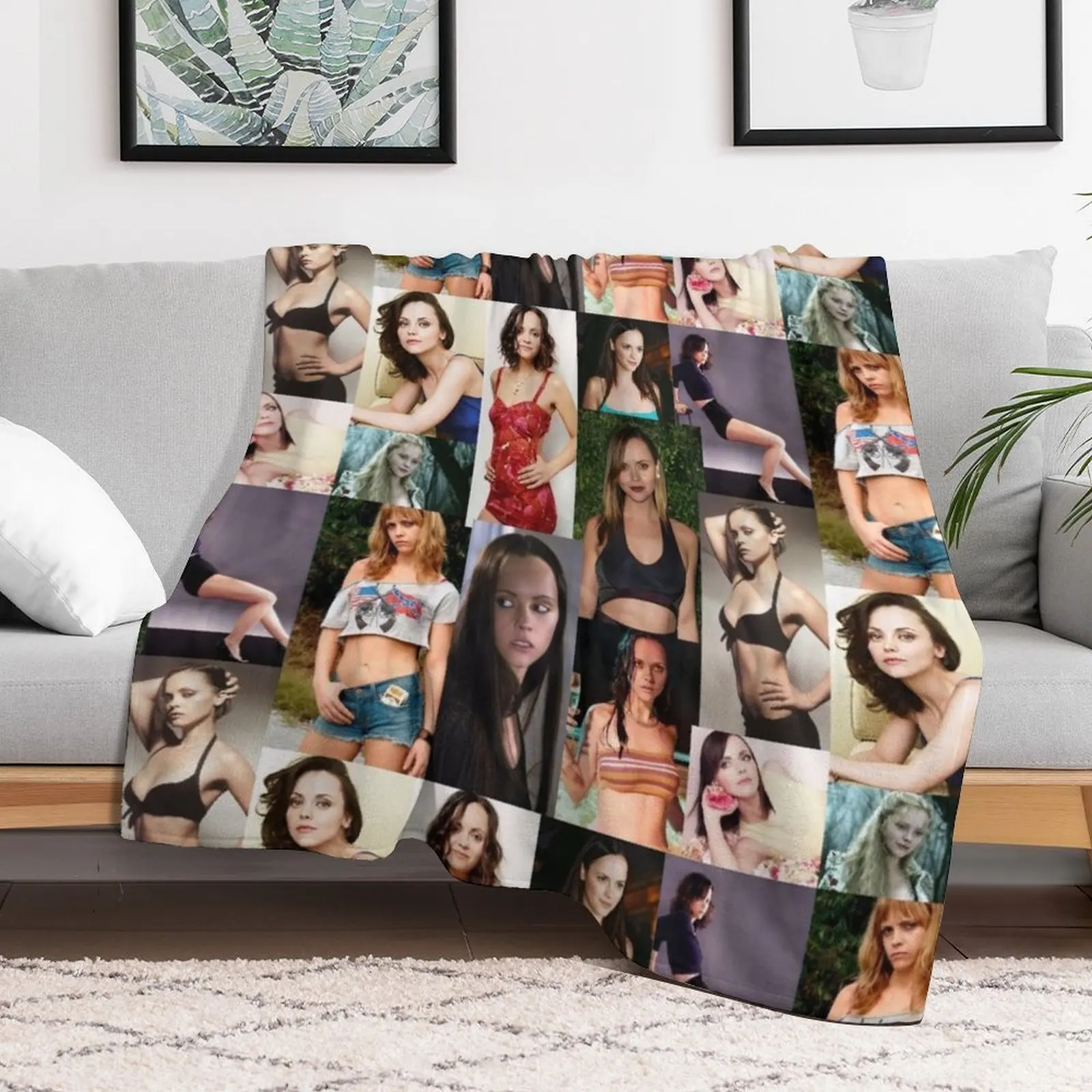 Кристина Рикчи ОРИГИНАЛ ОТ CRUSHART1 НА Плед REDBUBBLE