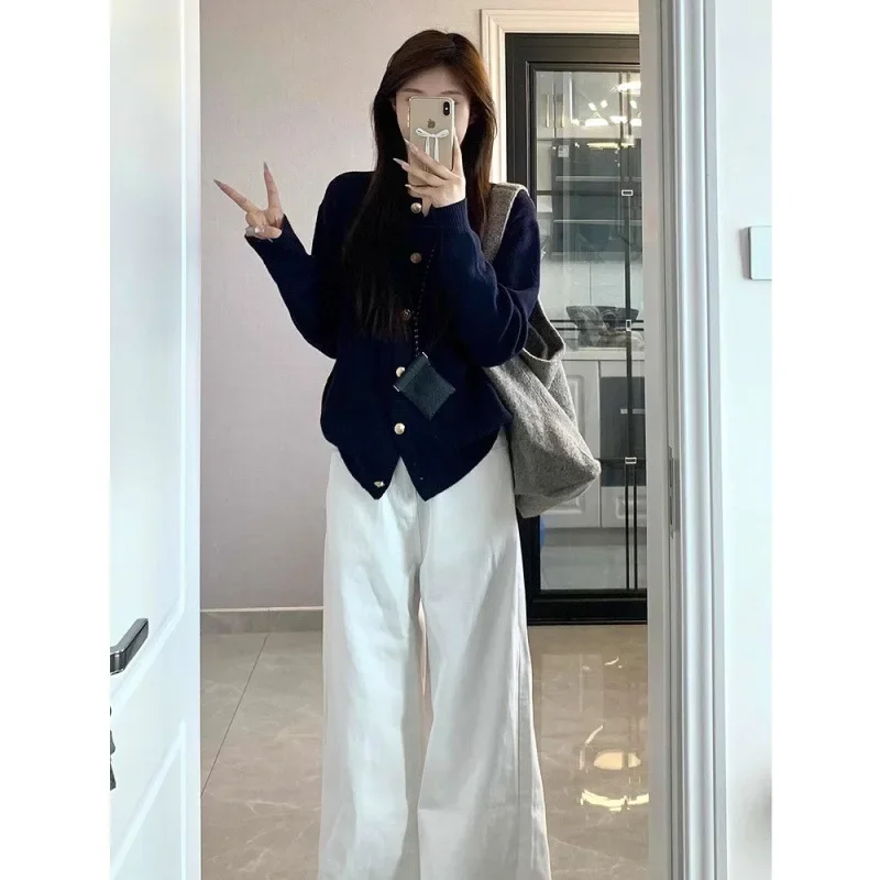 Зеленый вязаный кардиган Cerulean сине-зеленый чувственный свитер с металлической