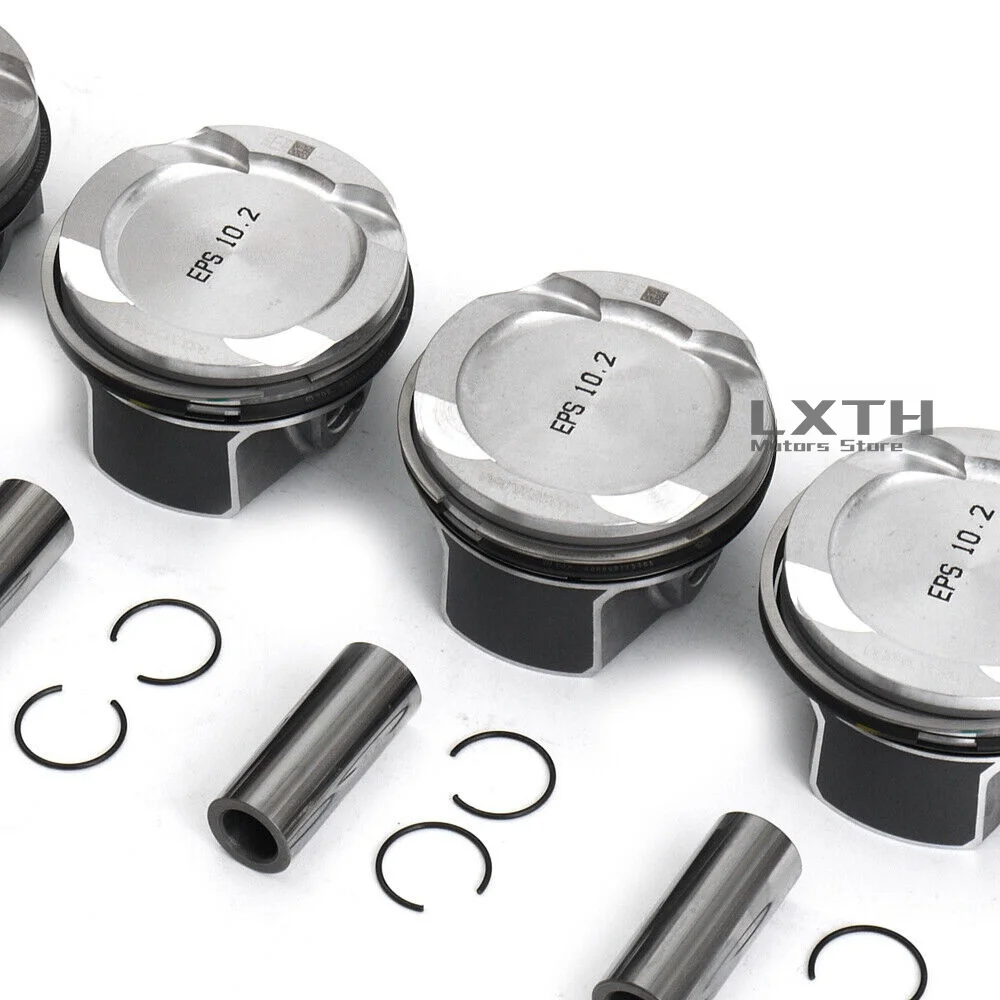 Набор из 4 поршней и колец CR 10 2 A 11258638450 Для BMW 330i 430i F30 F32 F56 G20 G30 B46 B48 0 (1998cc) с